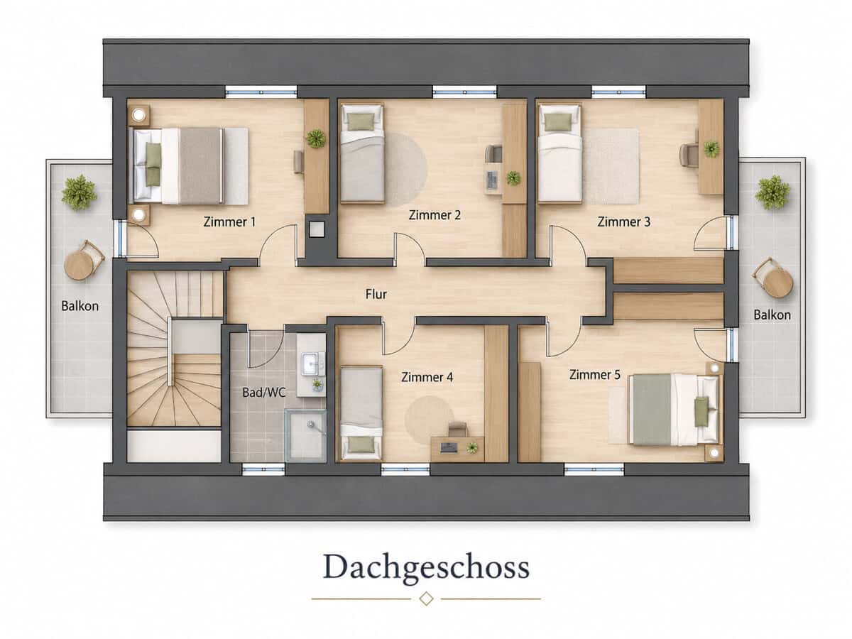 Grundriss Obergeschoss